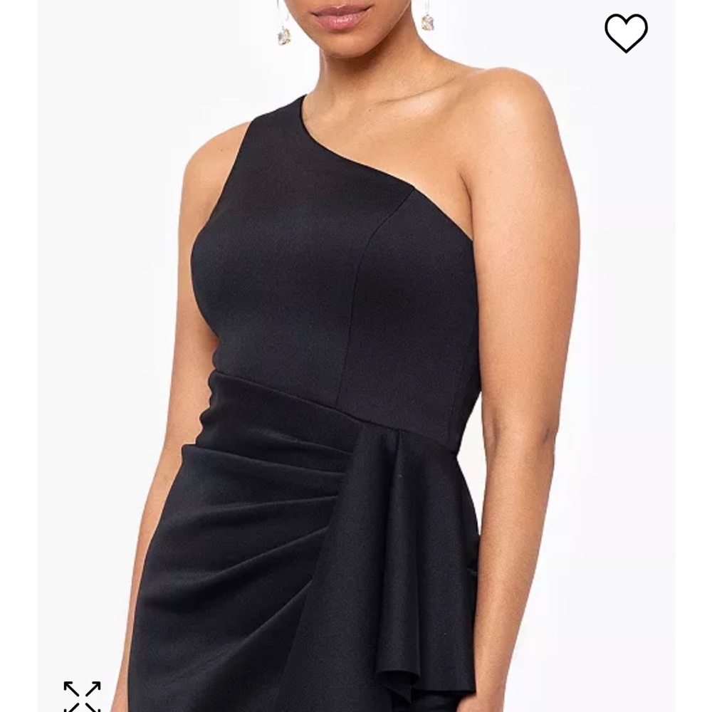 XSCAPE
Women's One-Shoulder Ruffled Long Fit & Flare Dress